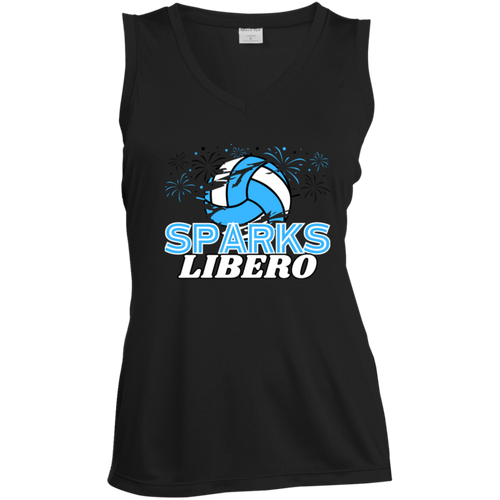 LST352 Ladies' Sleeveless V-Neck Performance Tee