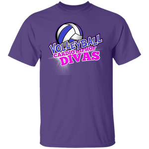 Cardio Hiphop Divas Volleyball T-Shirt